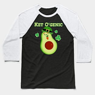 St Patrick's Day Avocado Keto Diet Pun For Vegans Baseball T-Shirt